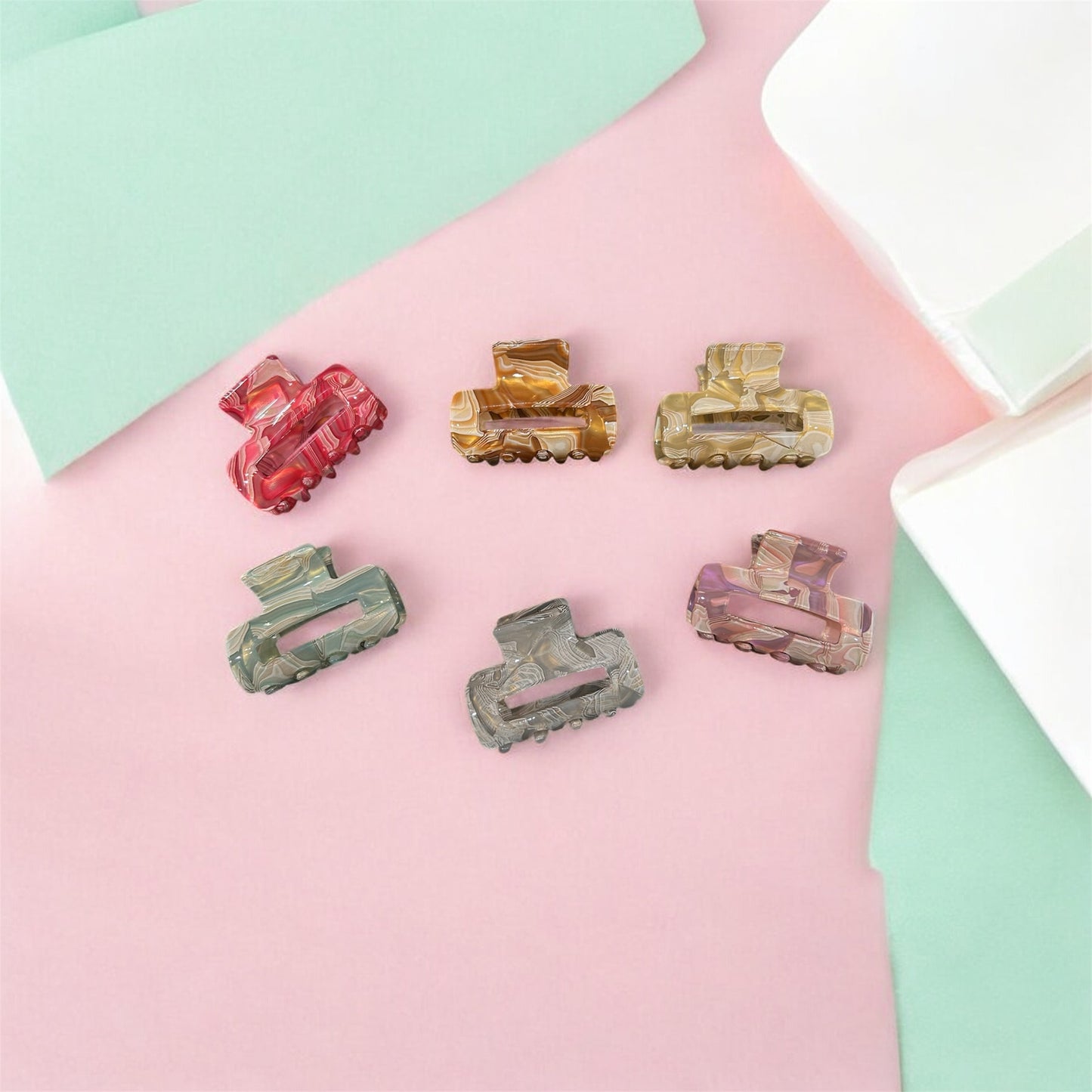 Mini acrylic printed clutcher ( pack of 12)