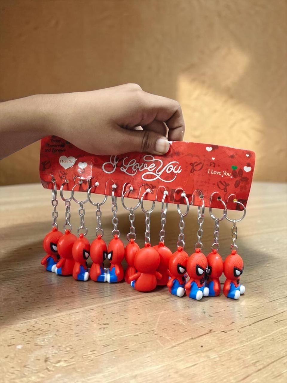 PVC rubber keychain (pack of 12)