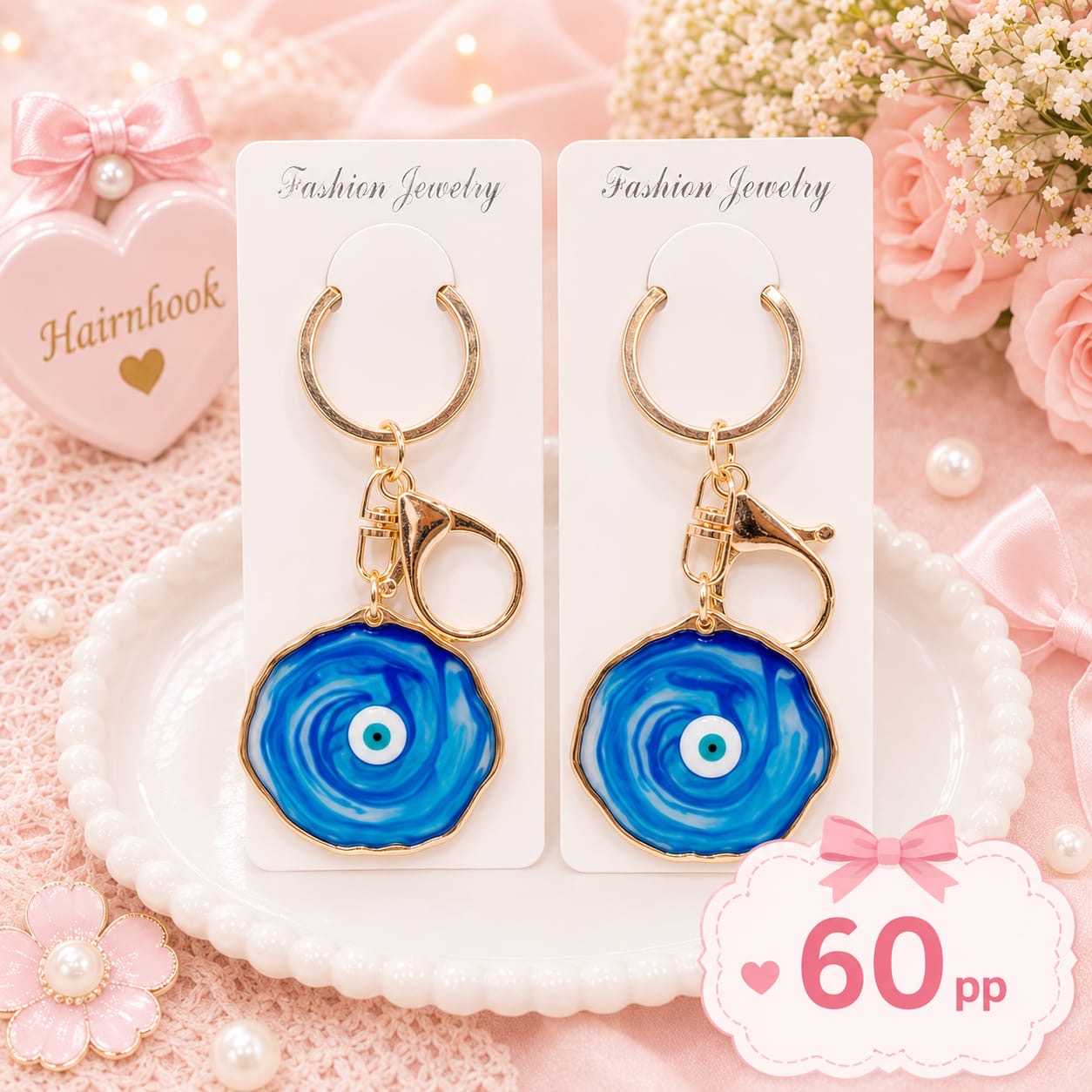 Evil eye keychain(pack of 6)