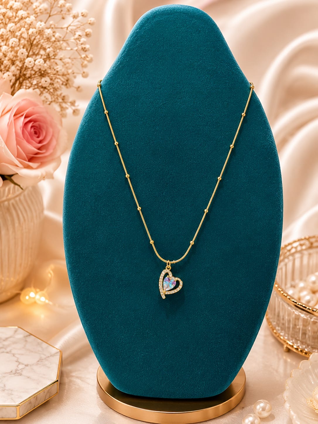 Anti tarnish pendant locket (pack of 2)
