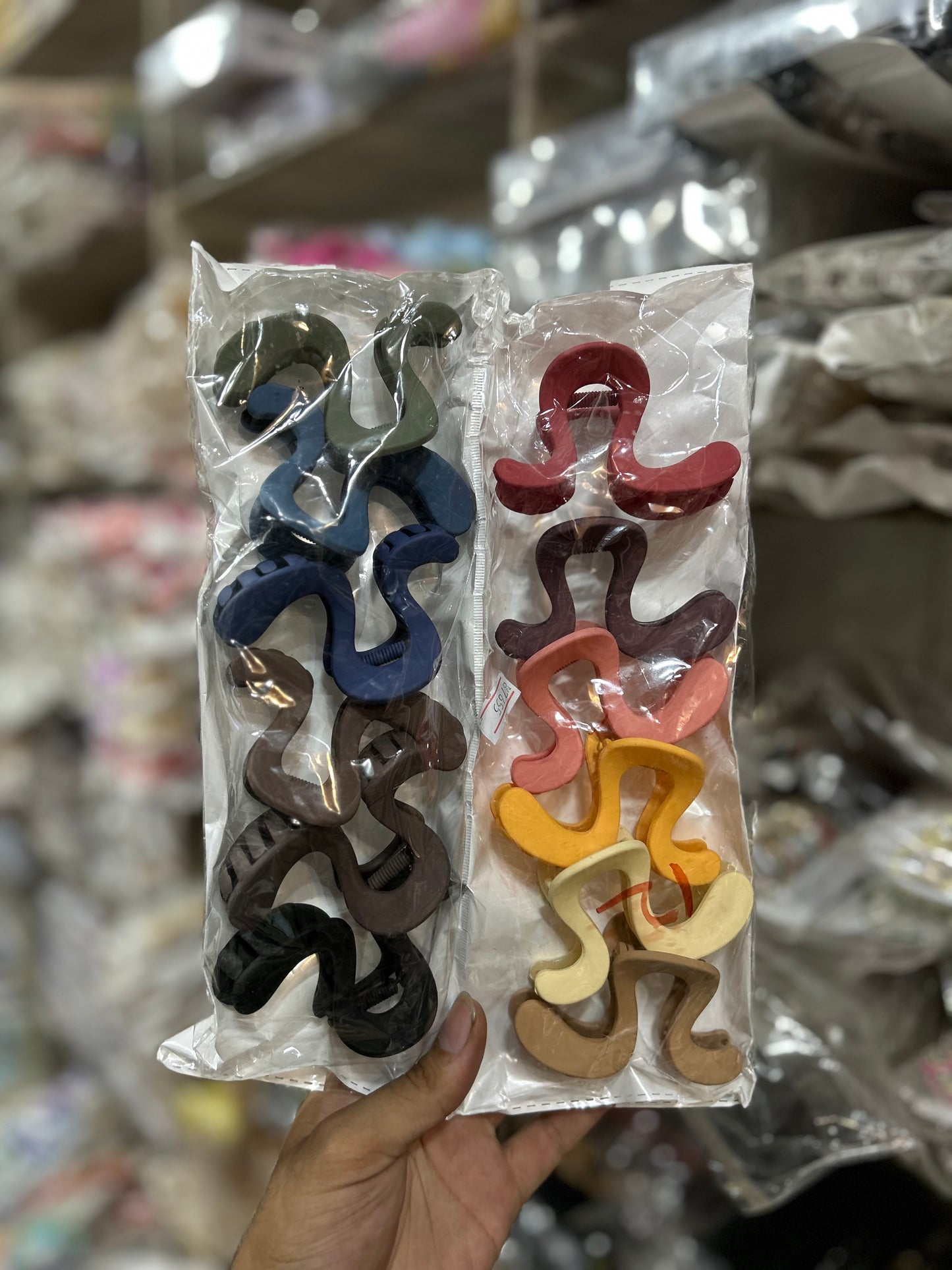 Korean premium quality hair claw clip(pack of 12)