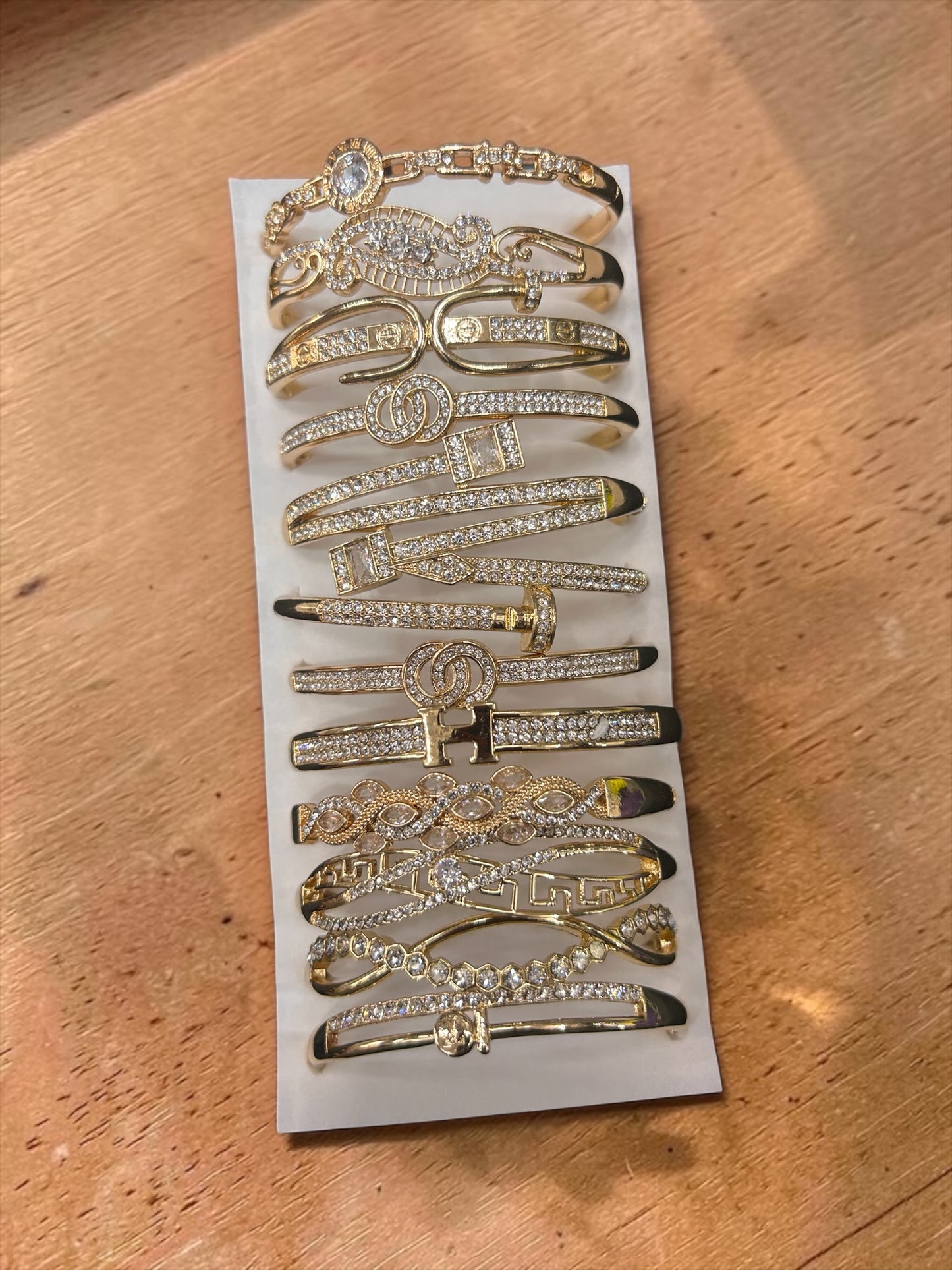 Korean stainless steal bracelet (pack of 12)mix design