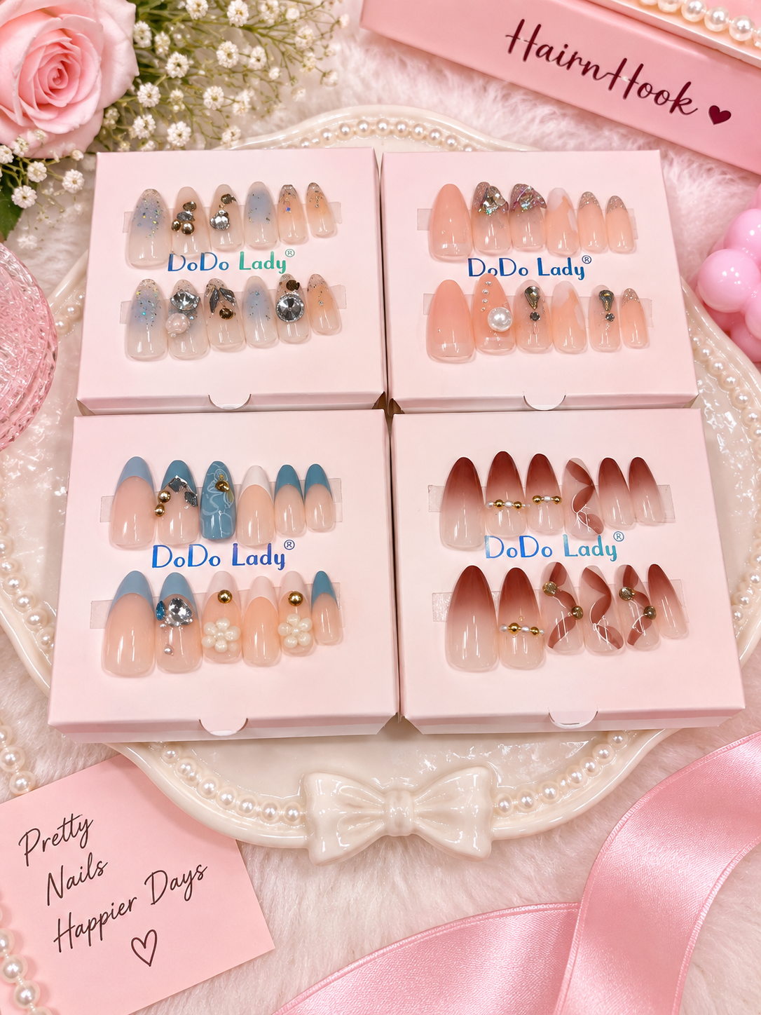 Premium press on nails ( pack of 12)