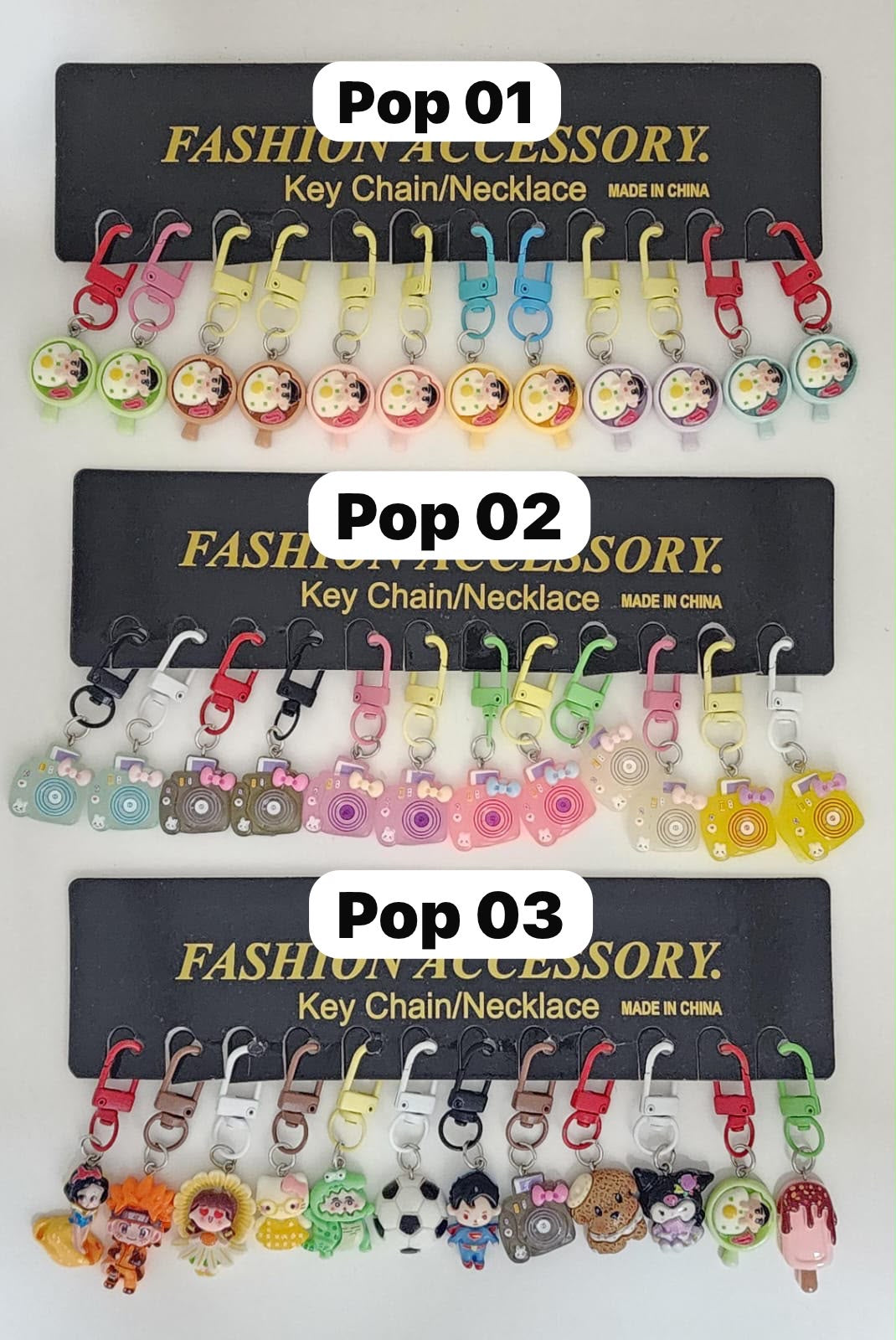 Korean mini bag charms (pack of 3 dozen )random design