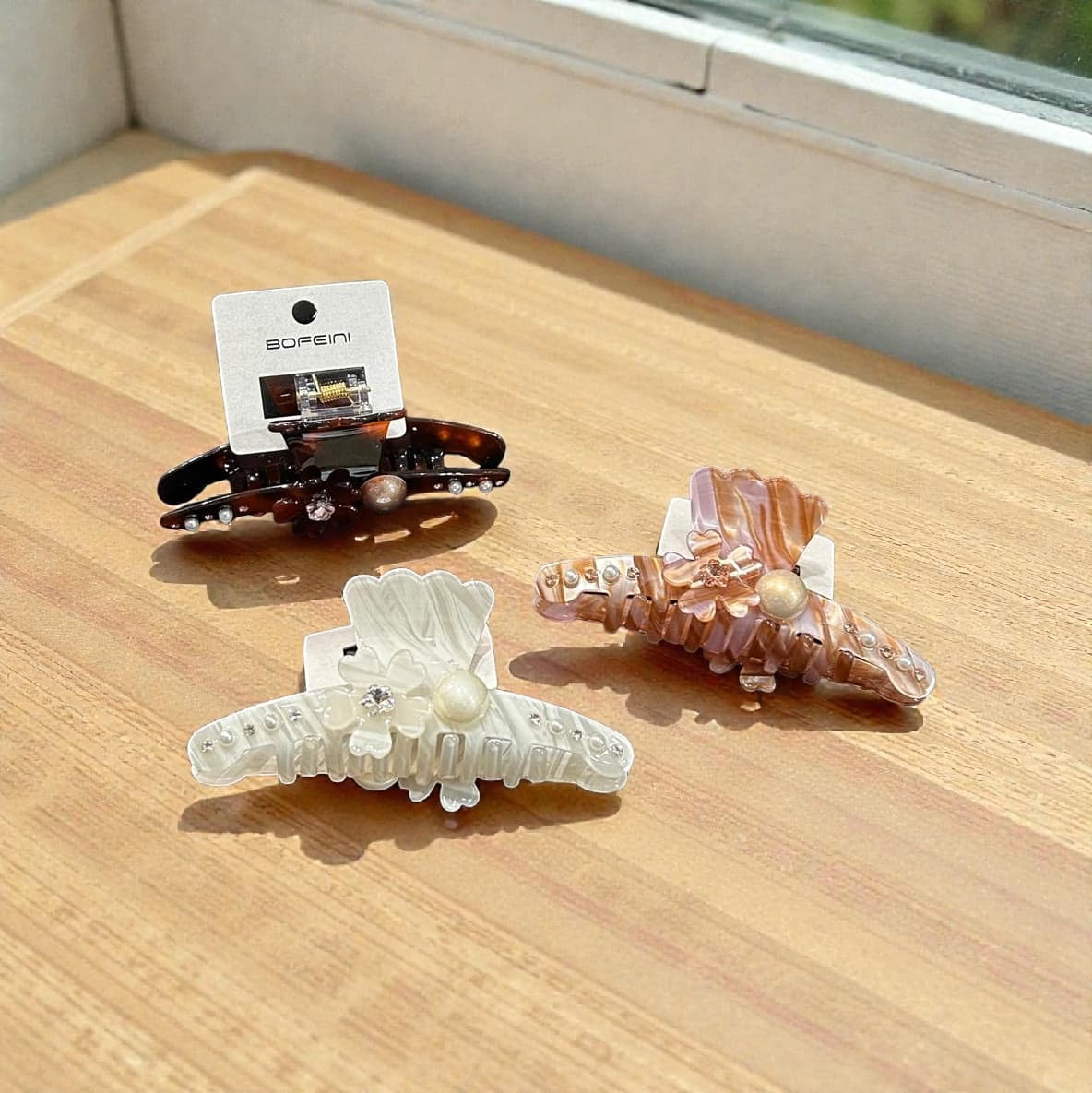 Bofeini premium quality hair clip (pack of 6)