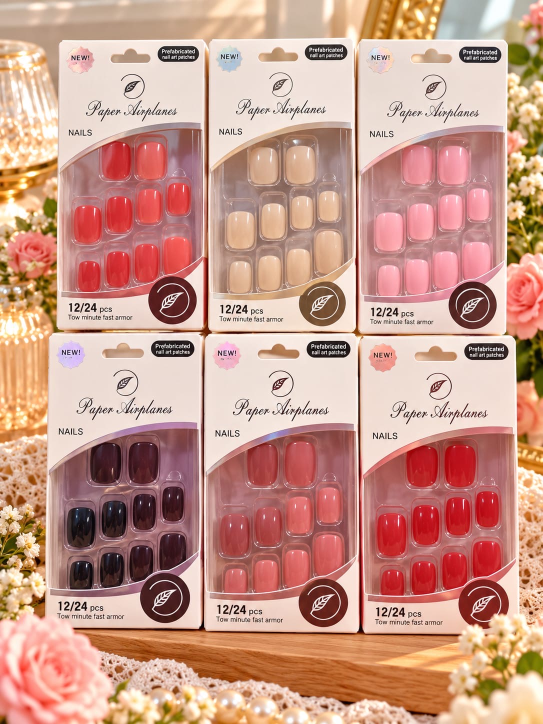 Premium press on nails (pack of 12)