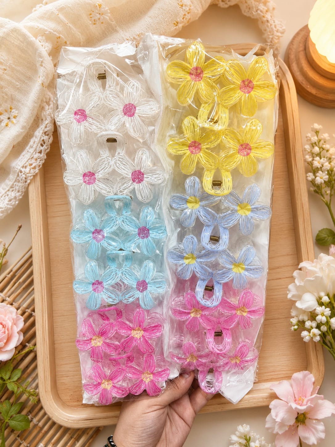 Korean clutcher for girls (pack of 12)