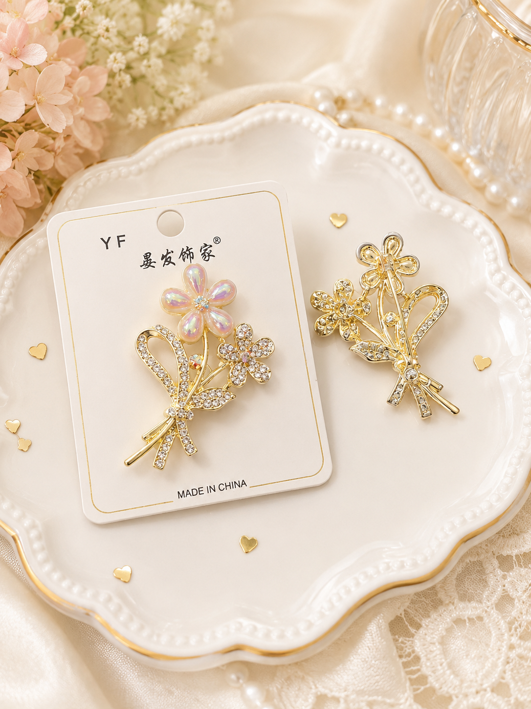 Premium Korean hair pin +saree pin ( pack of 6)