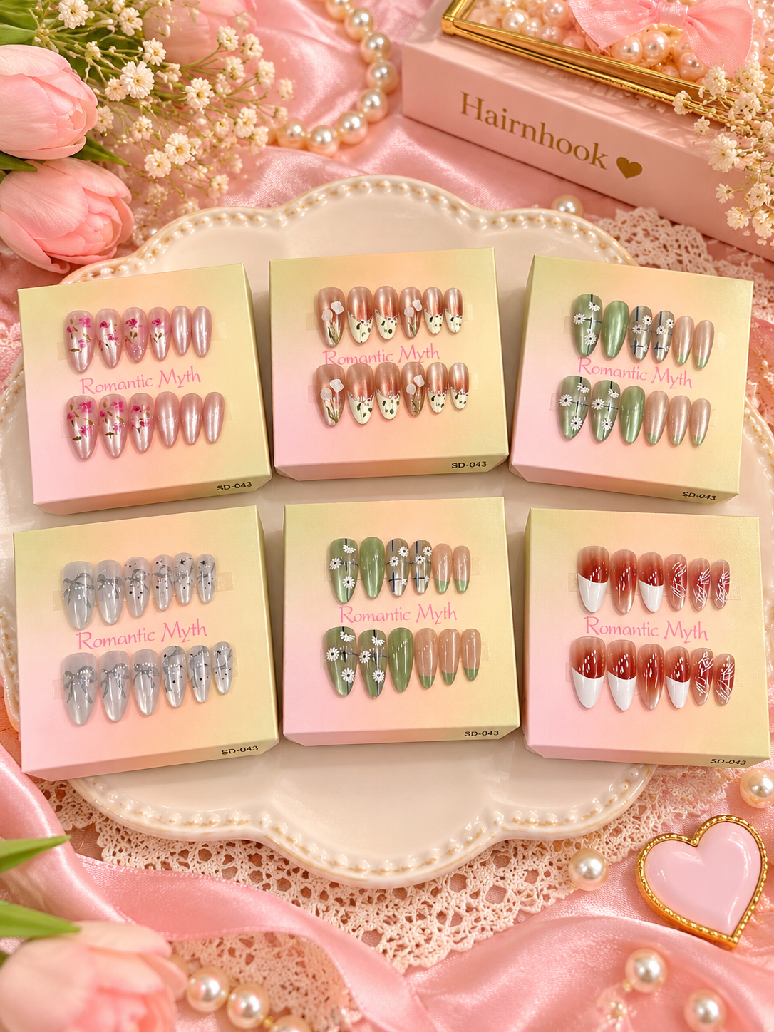 Premium press on nails (pack of 12)