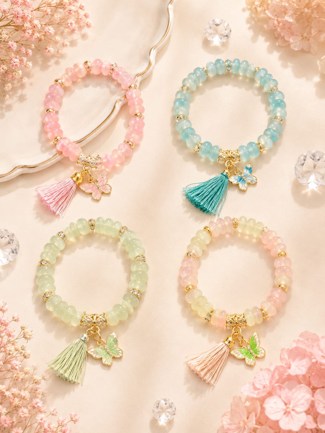 Perl cute bracelet for girls and woman ( pack of 12)
