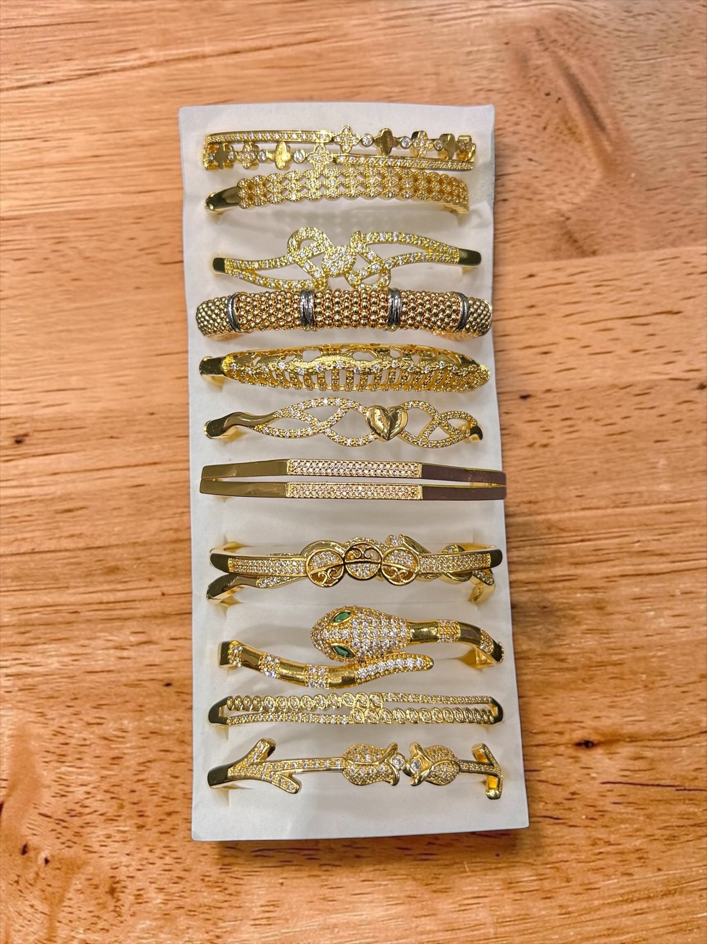 Korean stainless steal bracelet (pack of 12)mix design