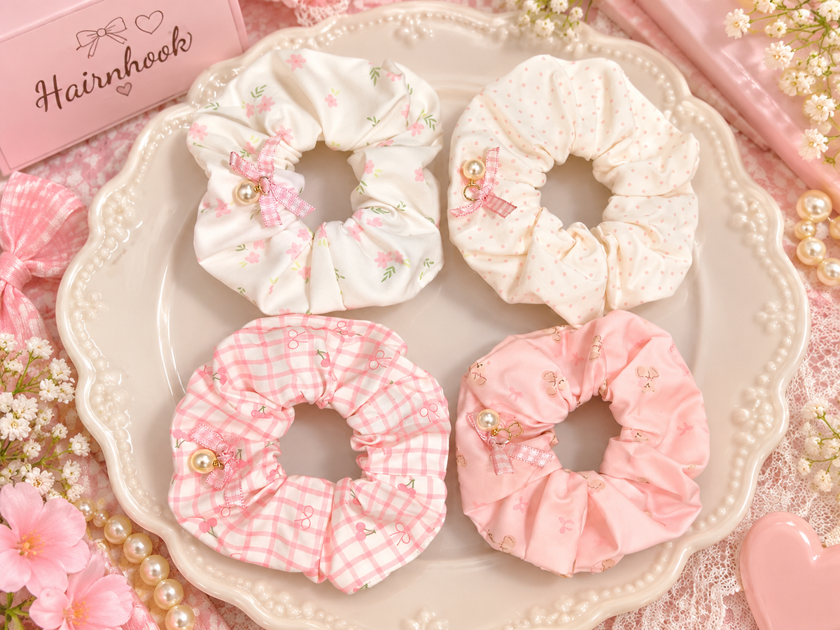 Korean special kitty version scrunchie (pack of 10)
