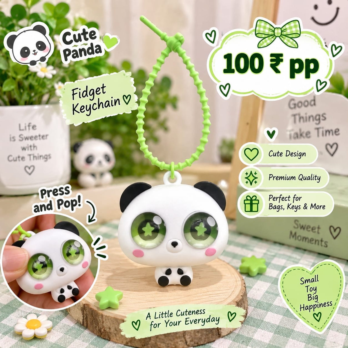 Cute pop up keychain (pack of 6)
