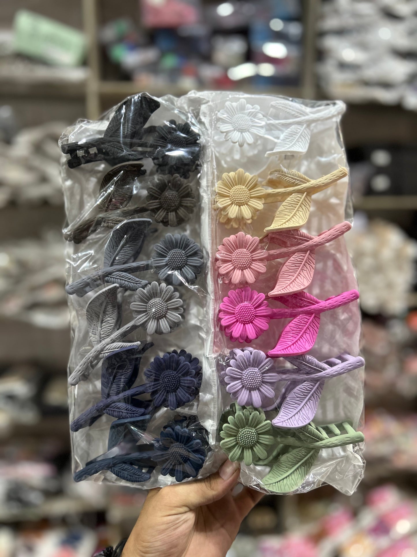 Korean premium hair claw clip (pack of 12)