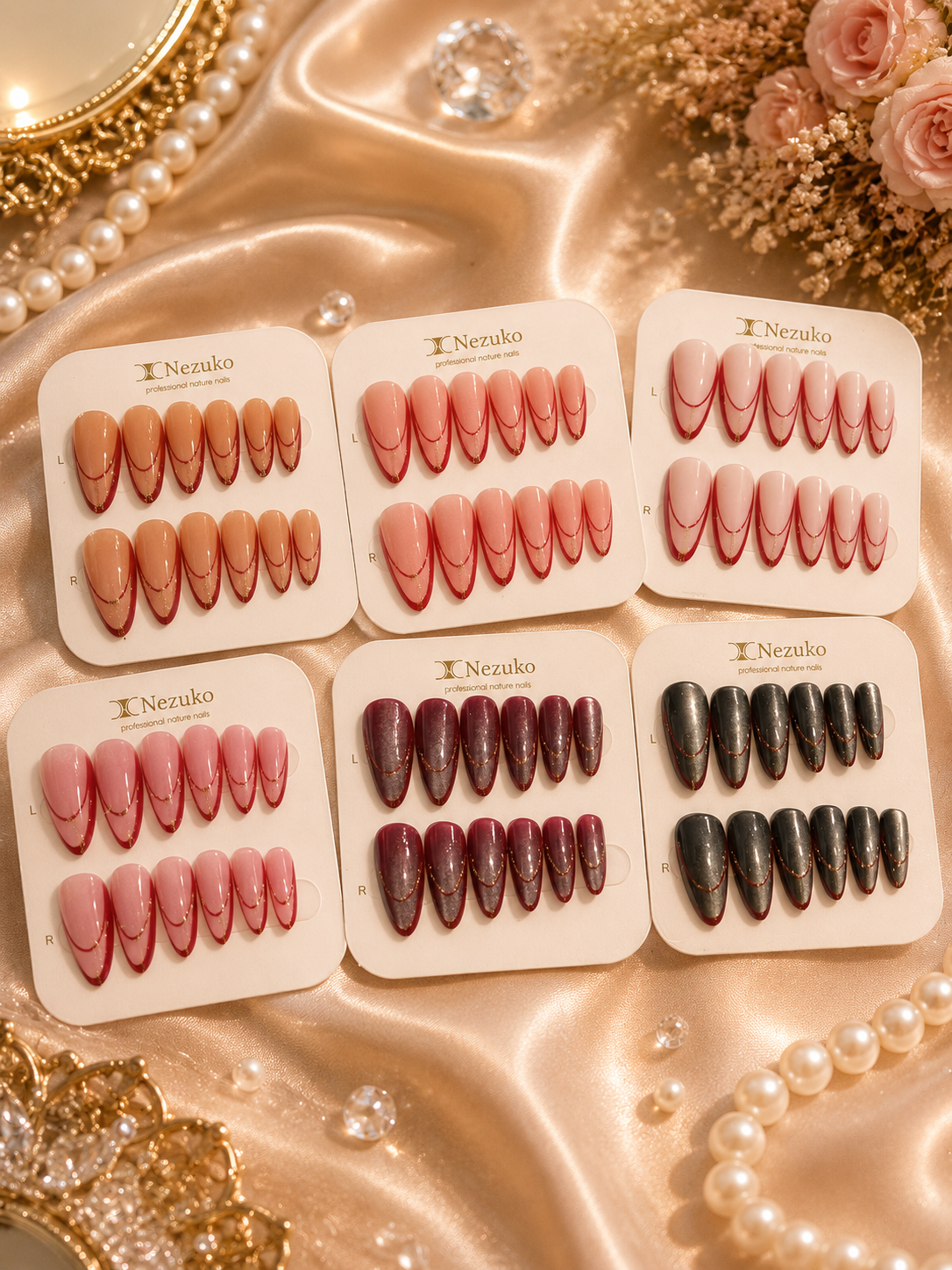 Premium press on nails ( pack of 12)