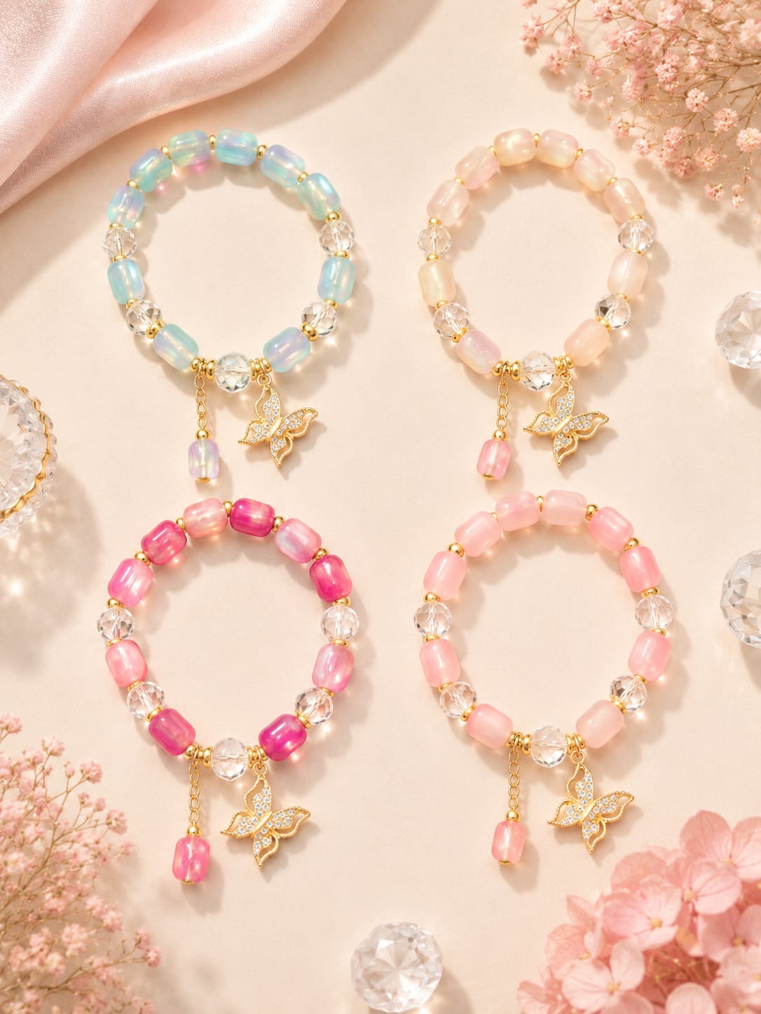 Perl cute bracelet for girls and woman ( pack of 12)