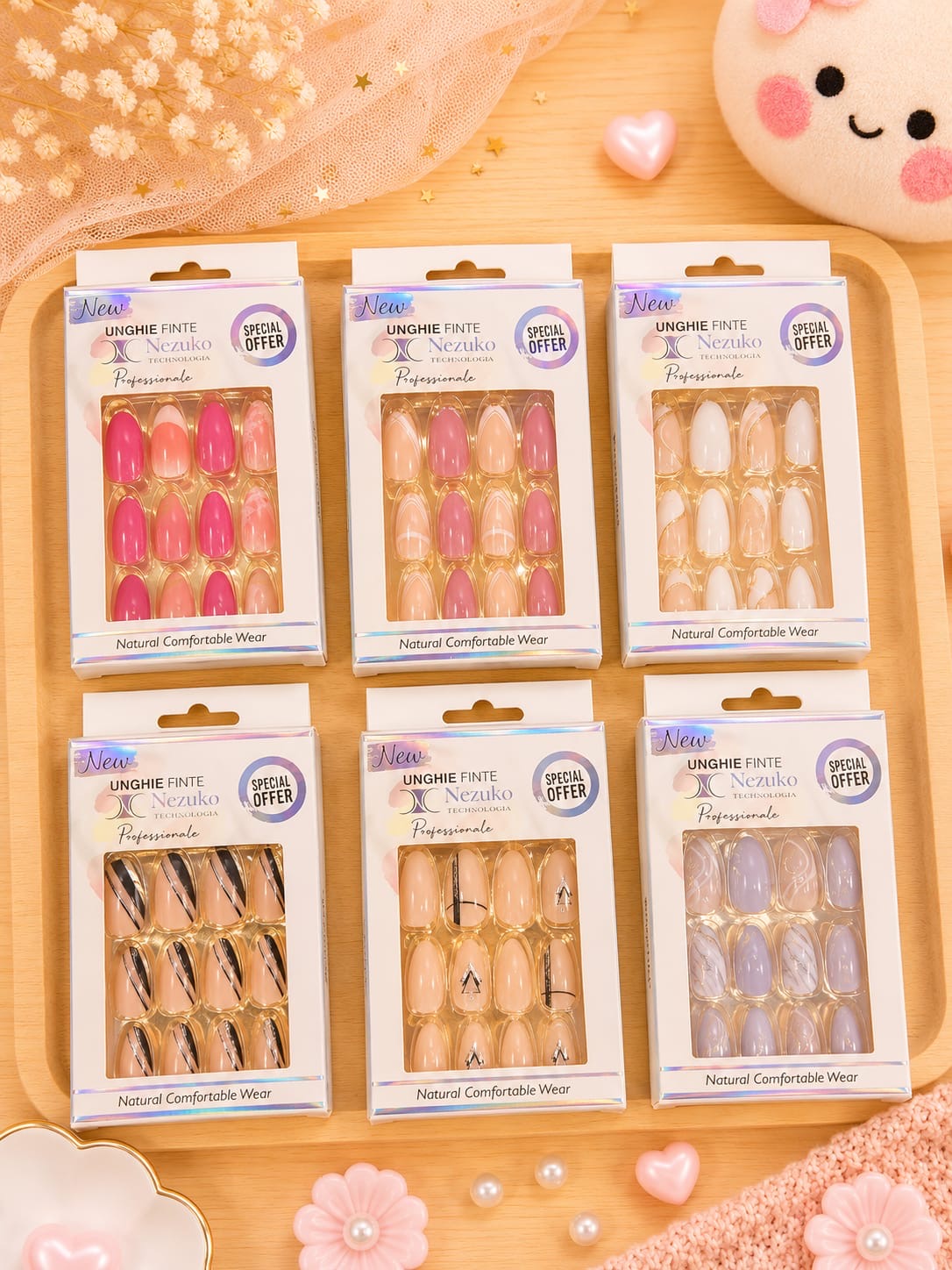 Korean premium nails (pack of 12)