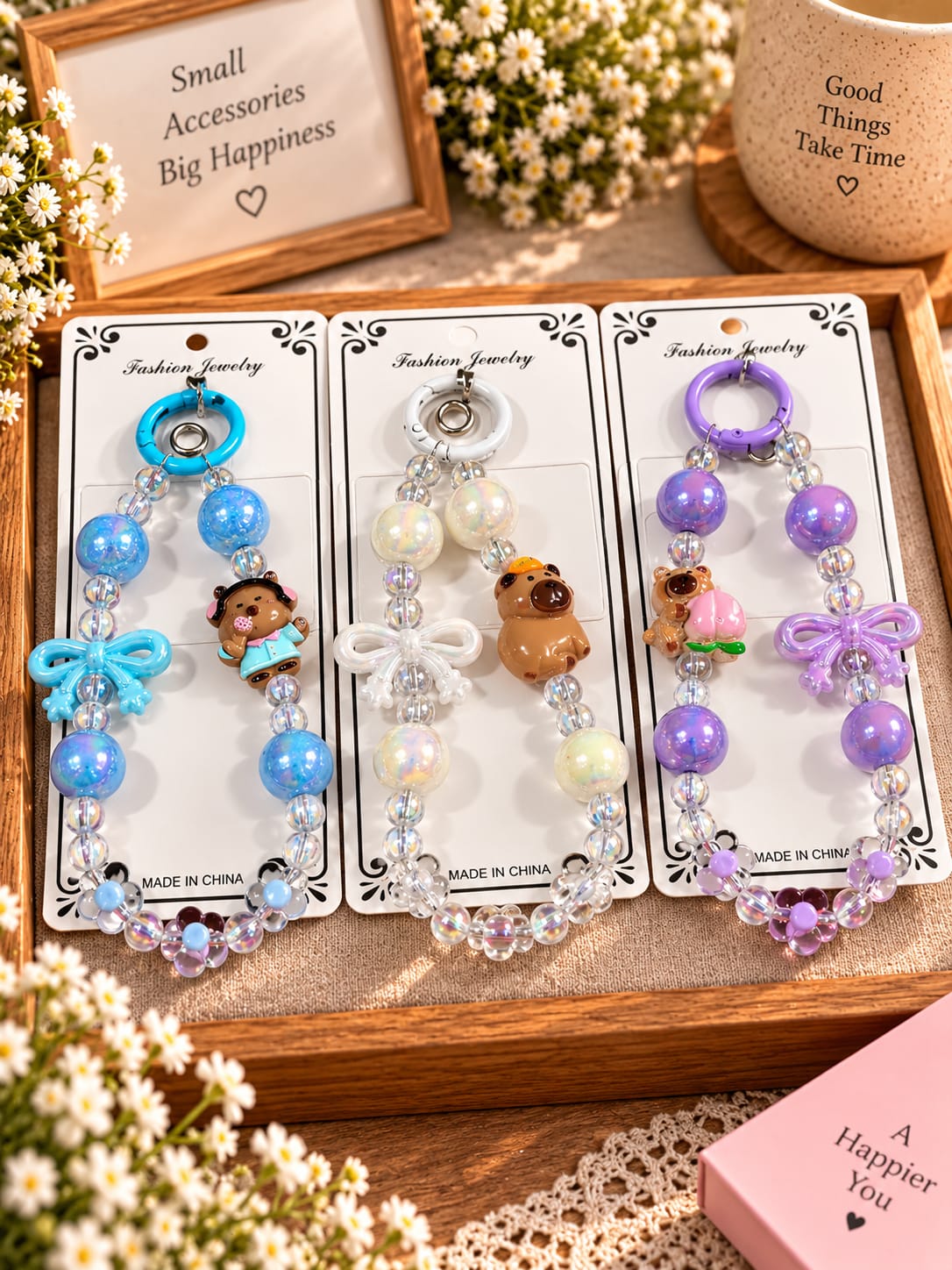 Premium Korean phone charms (pack of 12)