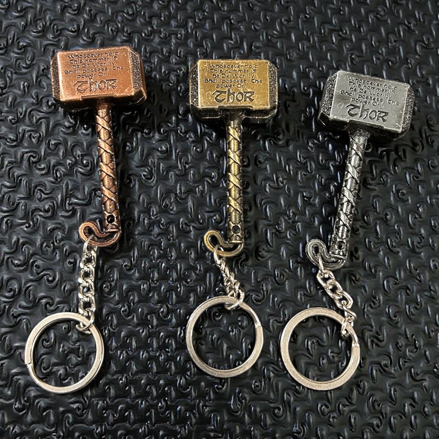 Metal Thor Hammer Keychain for Marvel Fans( pack of 12)