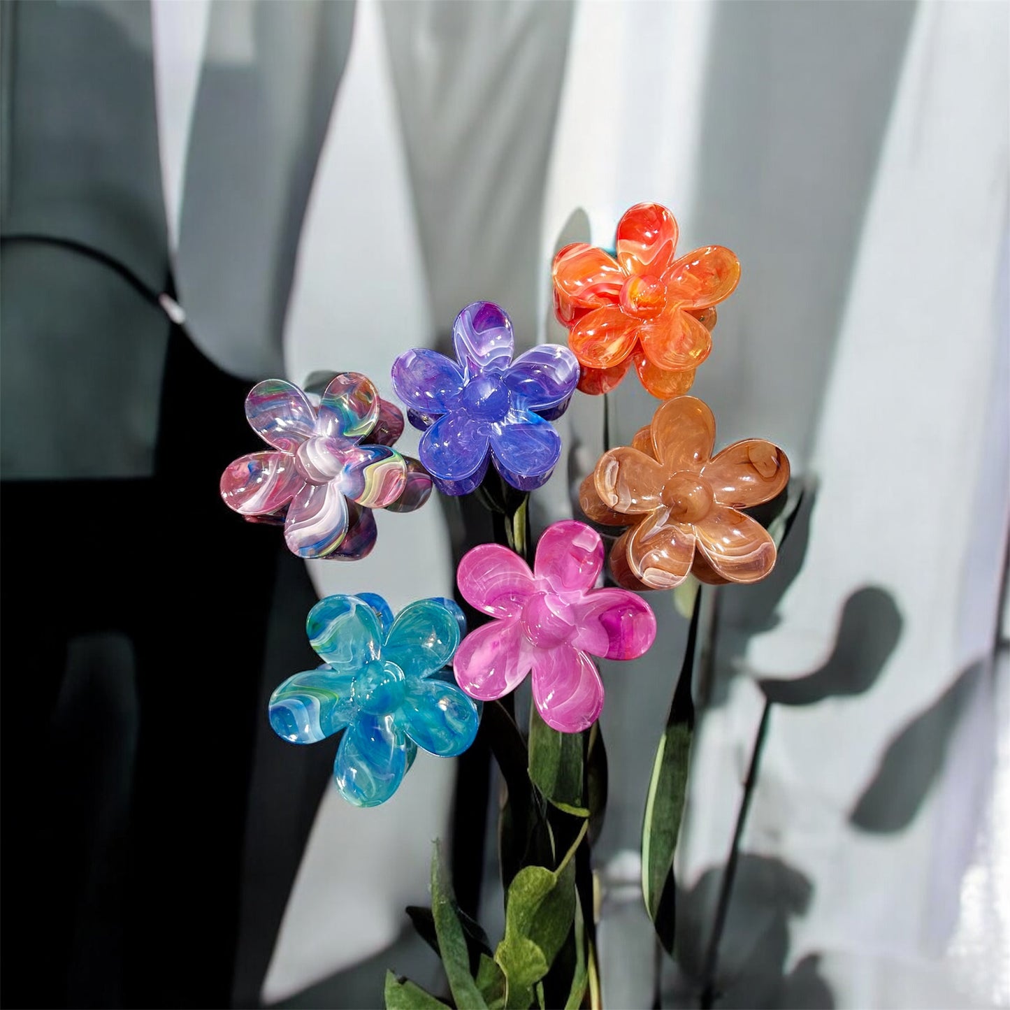 Flower clutcher shiny( pack of 12)