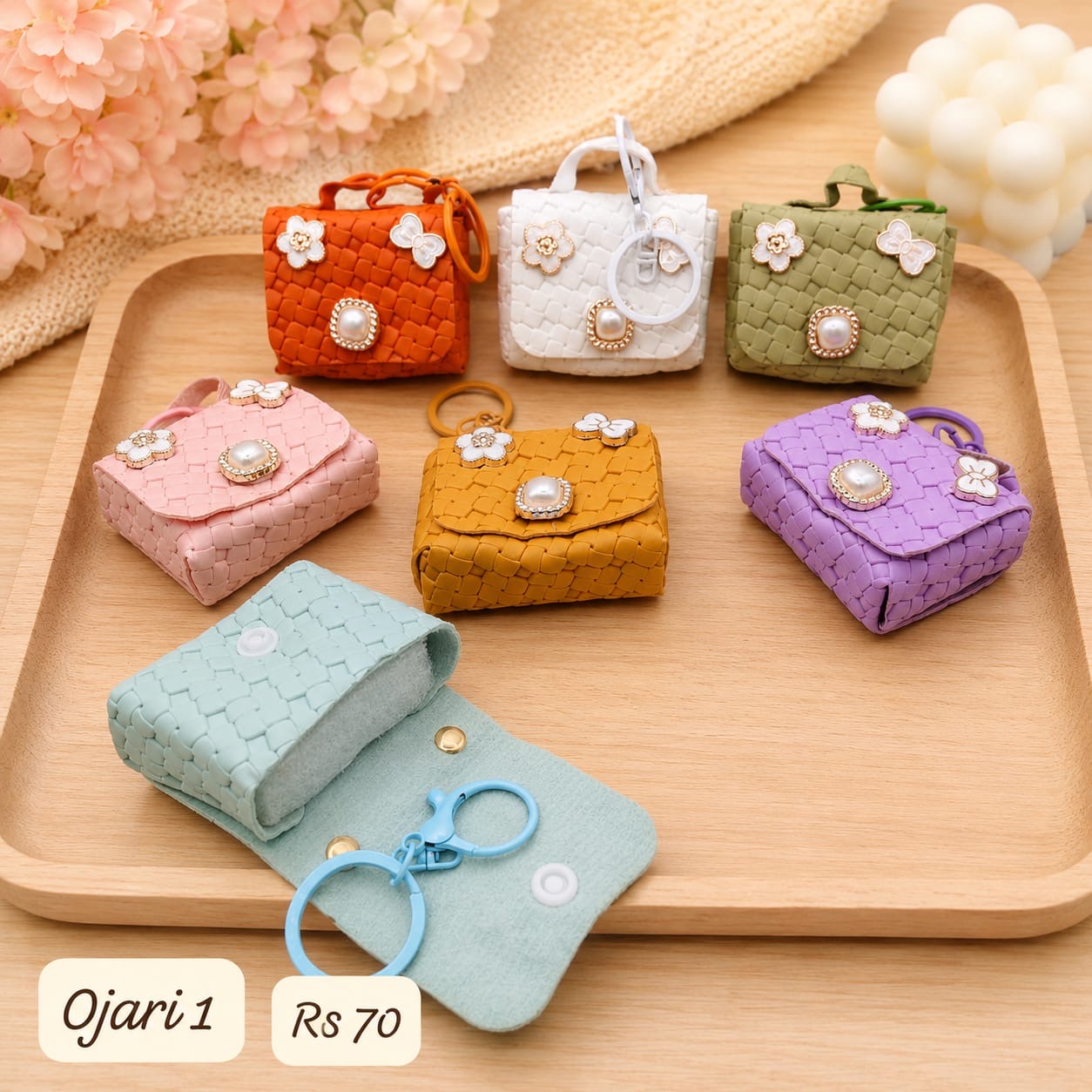 Bags mini pouches keychain (pack of 12)