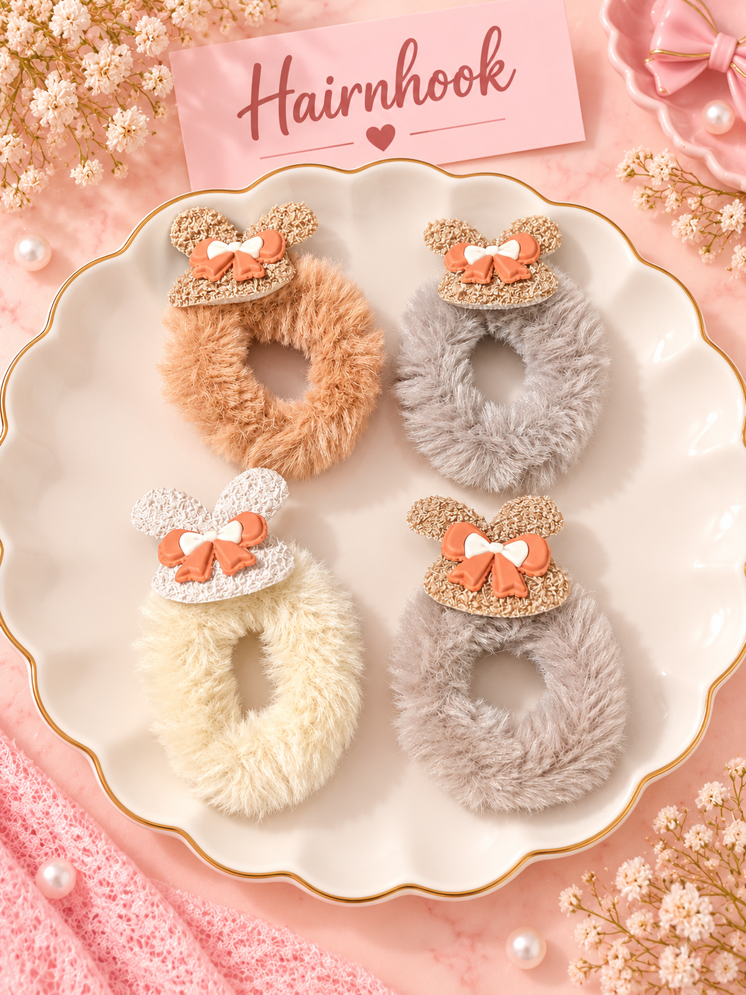 Korean premium scrunchie (pack of 12)