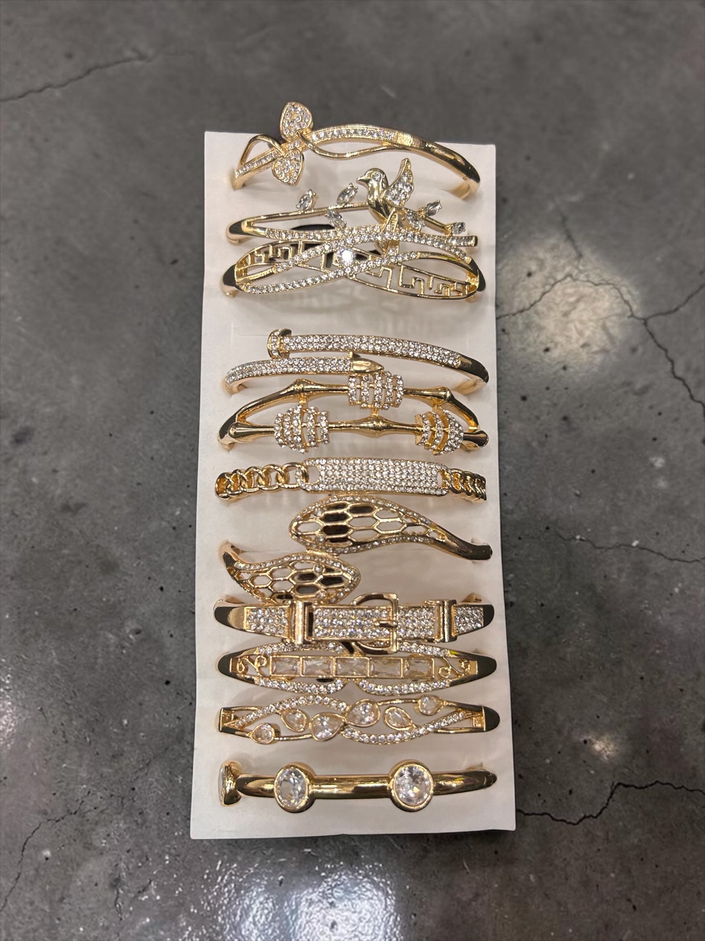 Korean stainless steal bracelet (pack of 12)mix design