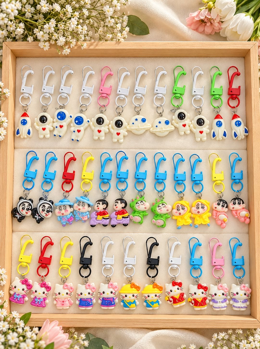 Korean mini bag charms (pack of 3 dozen )random design