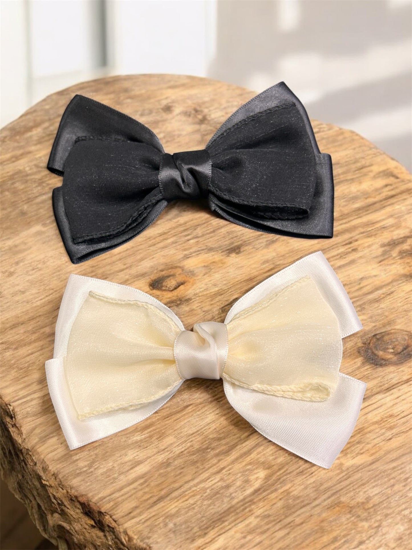 π Classic Satin Bow Hair Clips π(pack of 10)