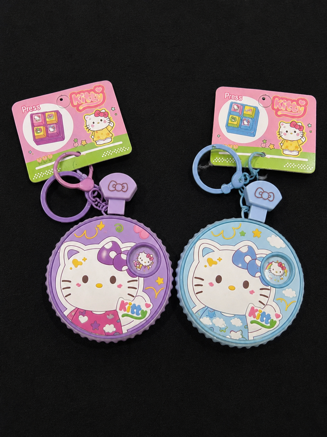 Cute Cartoon Kitty Keychain for Girls | Premium Silicone Bag Charm(pack of 6)