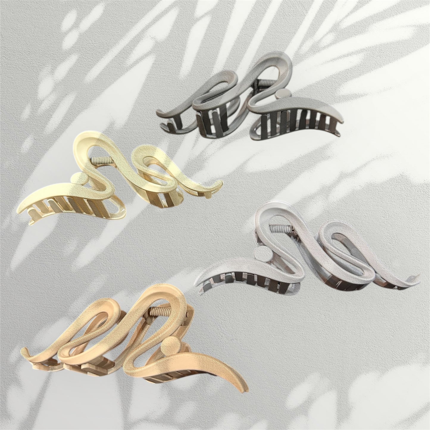 Korean Style Matte Hair Clip 4 (pack of 12)