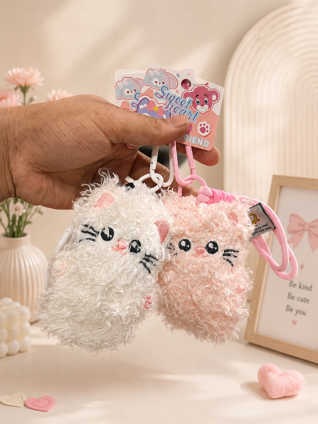 Mini plushies bag charms( pack of 6)