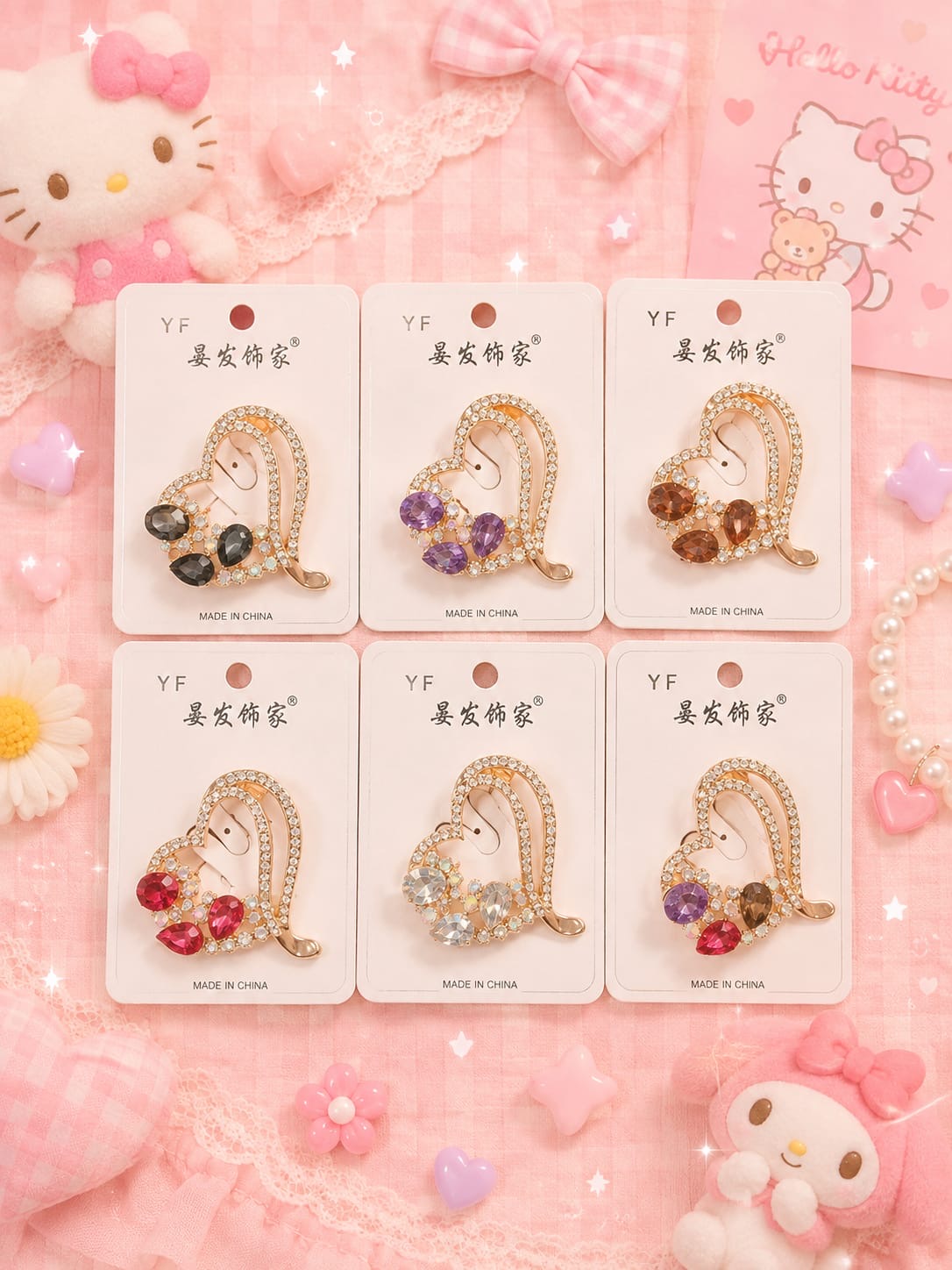 Fancy premium saree pin (pack of 6)