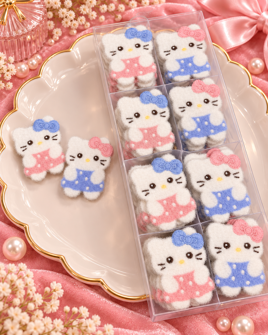 Korean sticker hair accessories for kids(pack of 10)