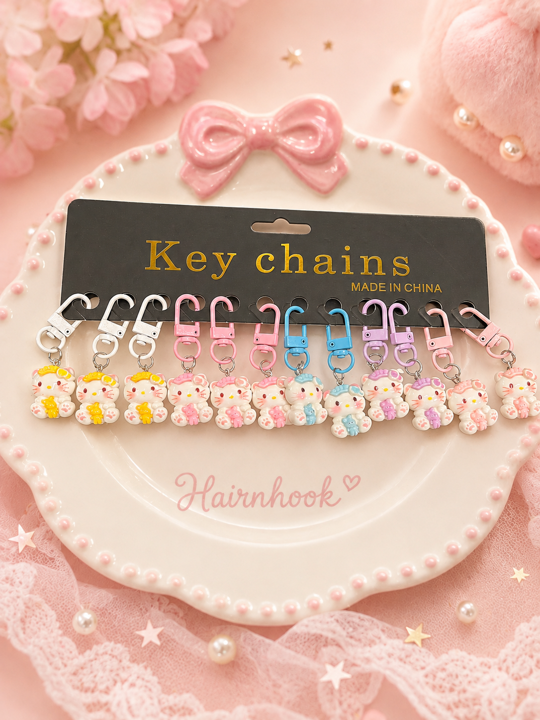 Premium Korean mini bag charms (pack of 12)