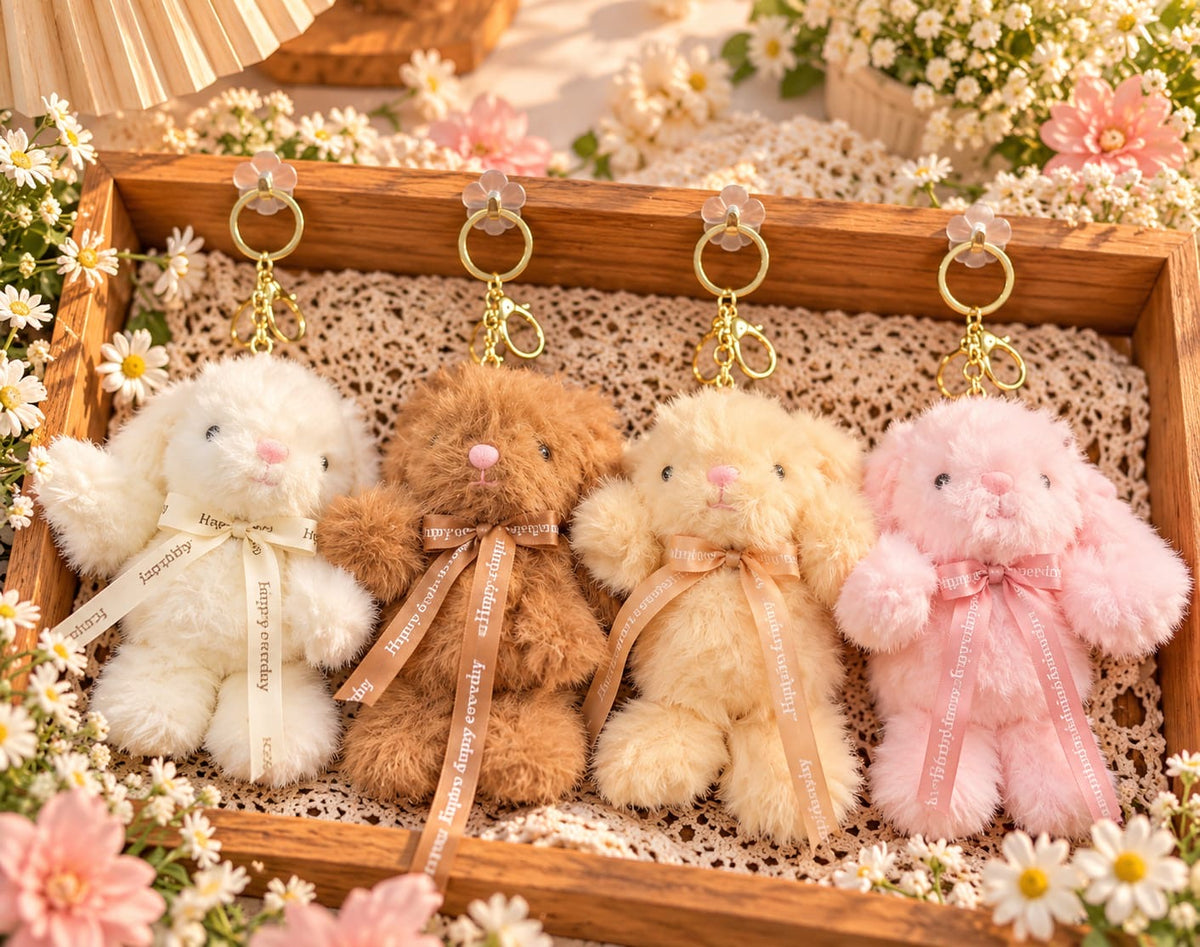 Premium plushies soft toy keychain ( pack of 6)