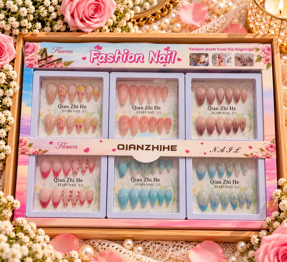 Premium press on nails (pack of 12)