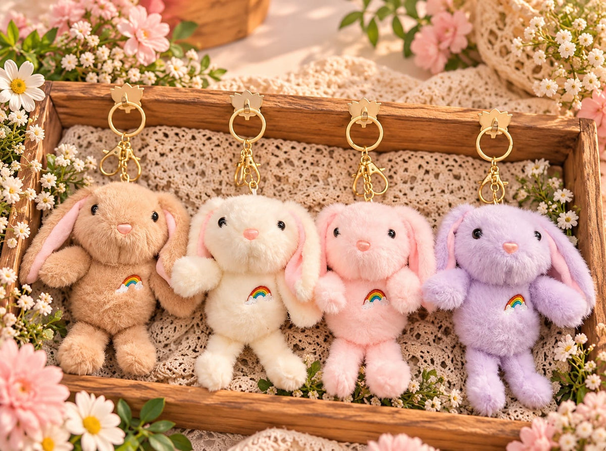 Premium plushies soft toy keychain ( pack of 6)