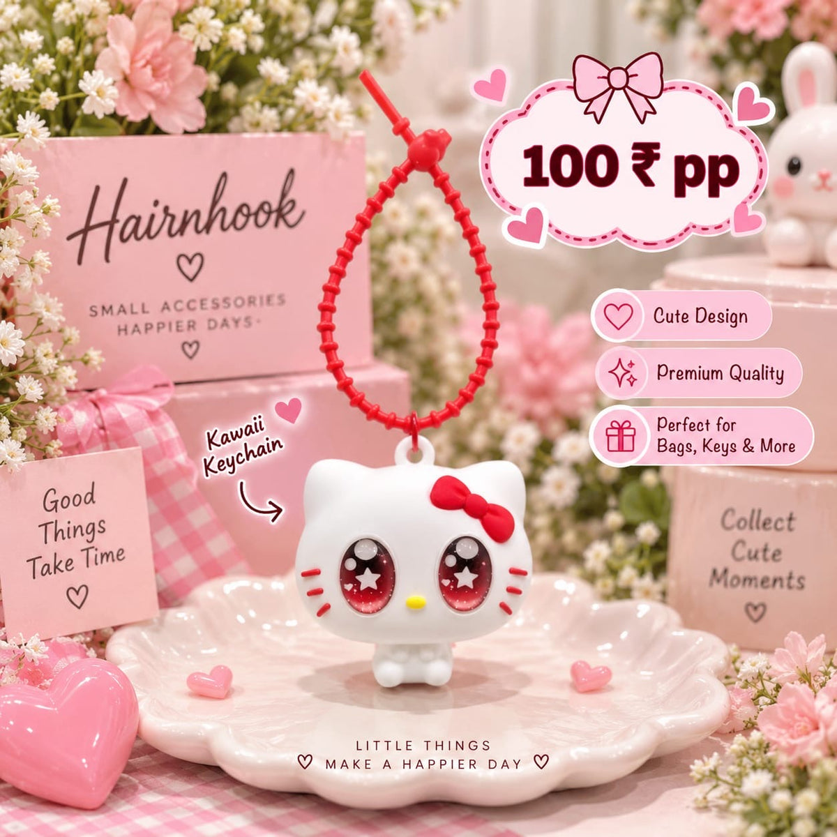 Cute pop up keychain (pack of 6)