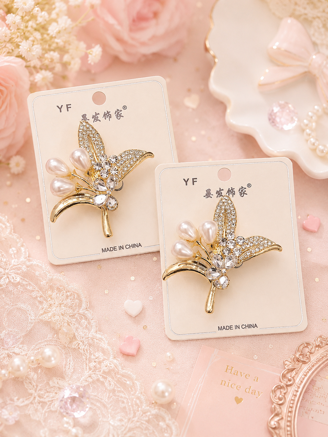 Premium Korean hair pin +saree pin ( pack of 6)