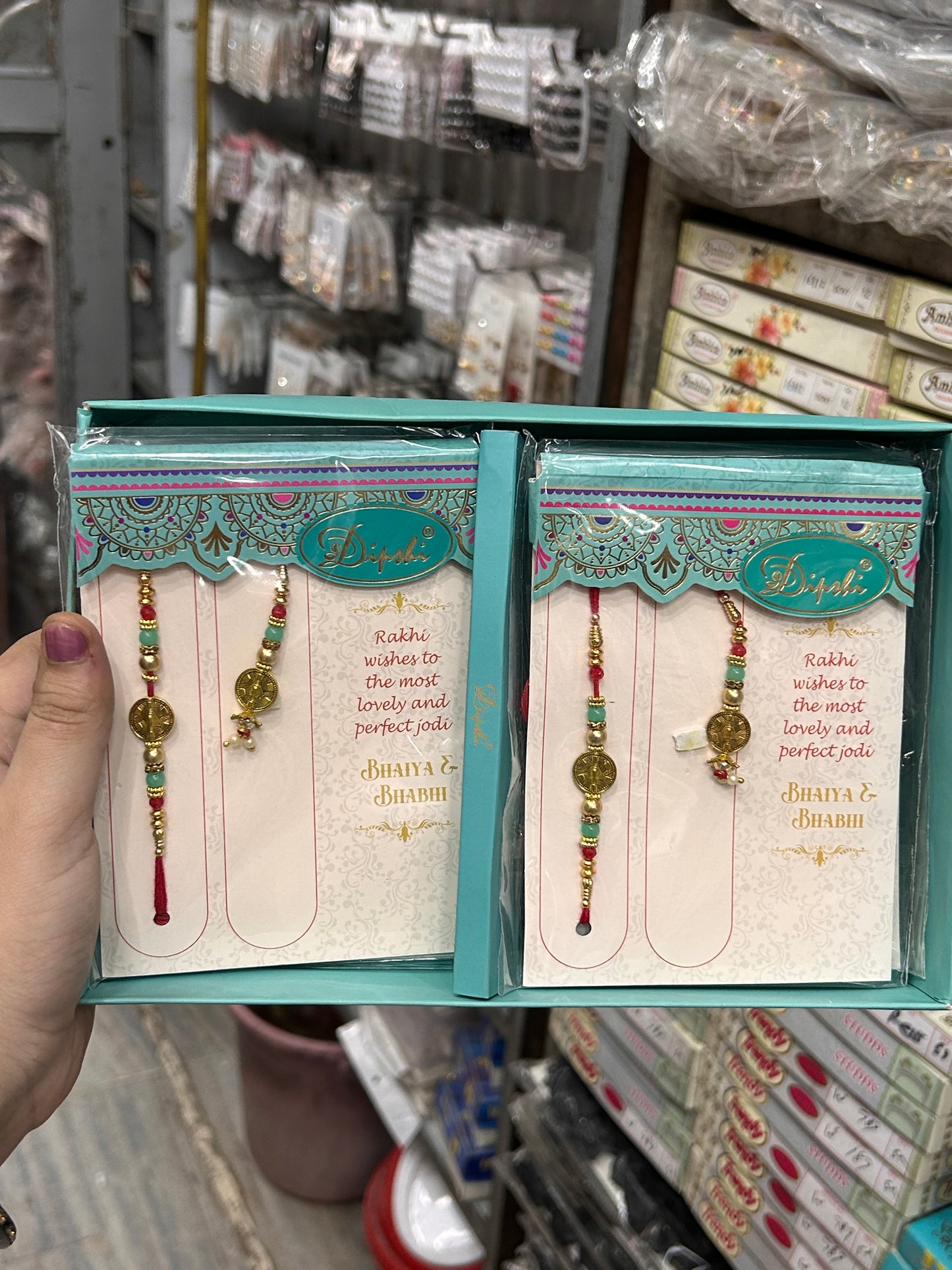 Premium Rakhi brother and bhabhi (pack of 6)
