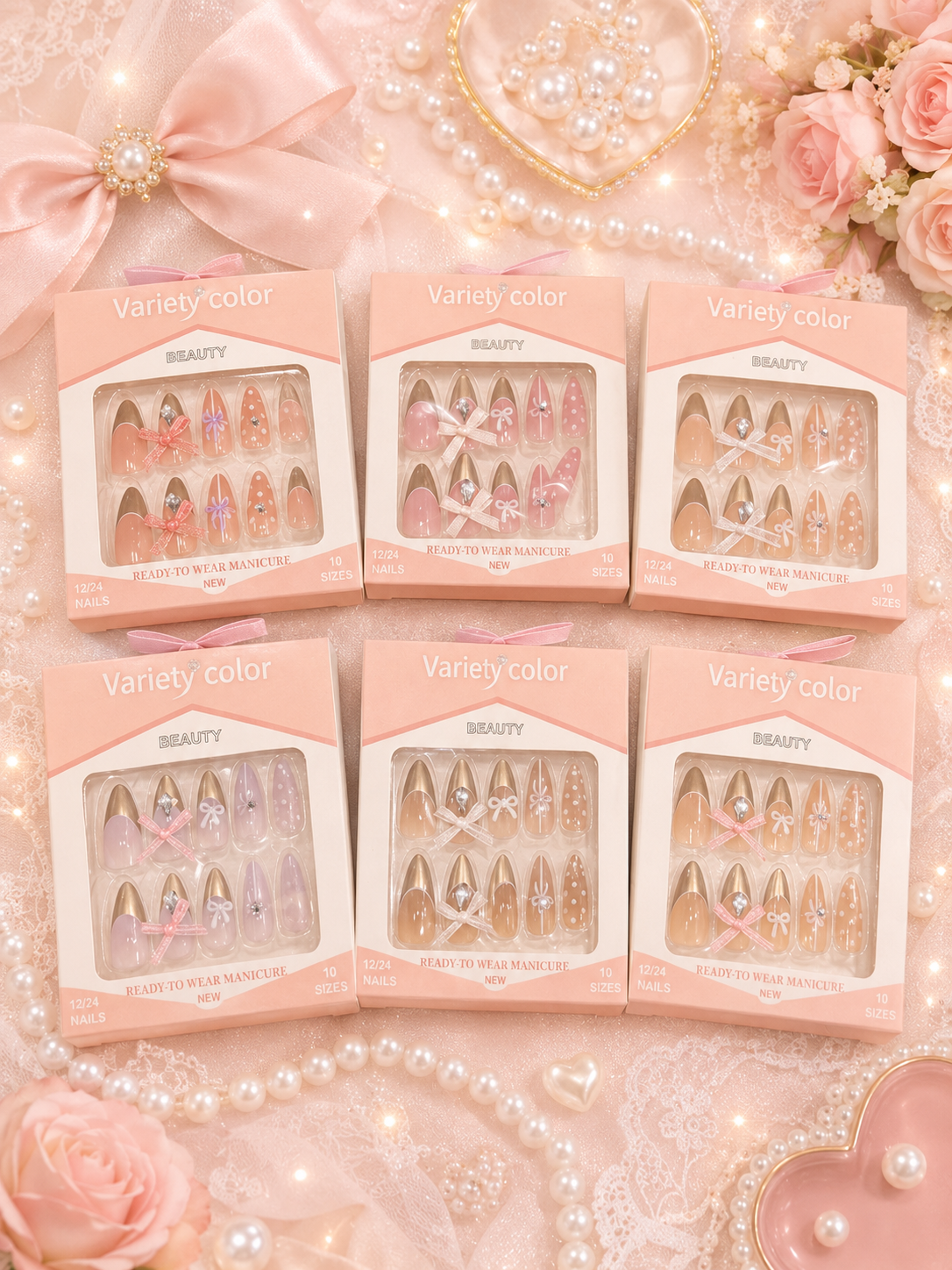 Premium press on nails ( pack of 12)
