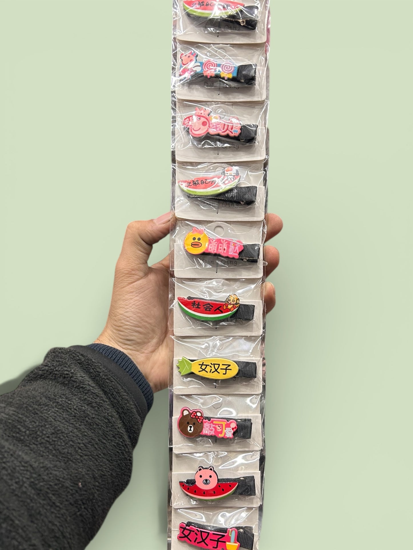 Cute Cartoon Character Hair Clips for Kids | Fun Printed Snap Clips (Pack of 10)