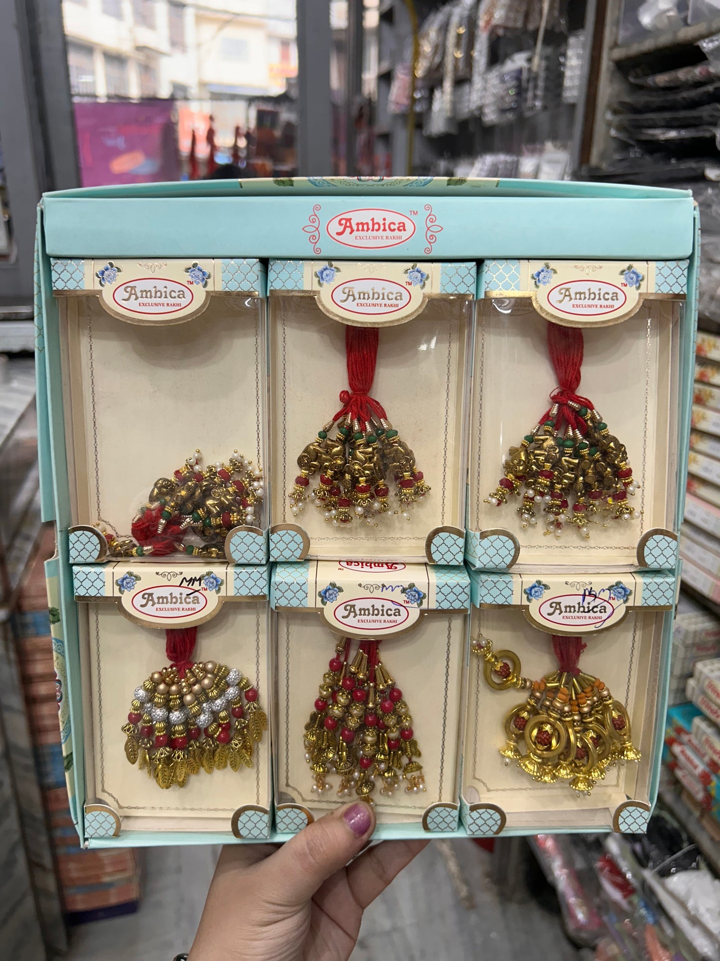 Premium lumba rakhi for bhabhi (pack of 12 lumba)