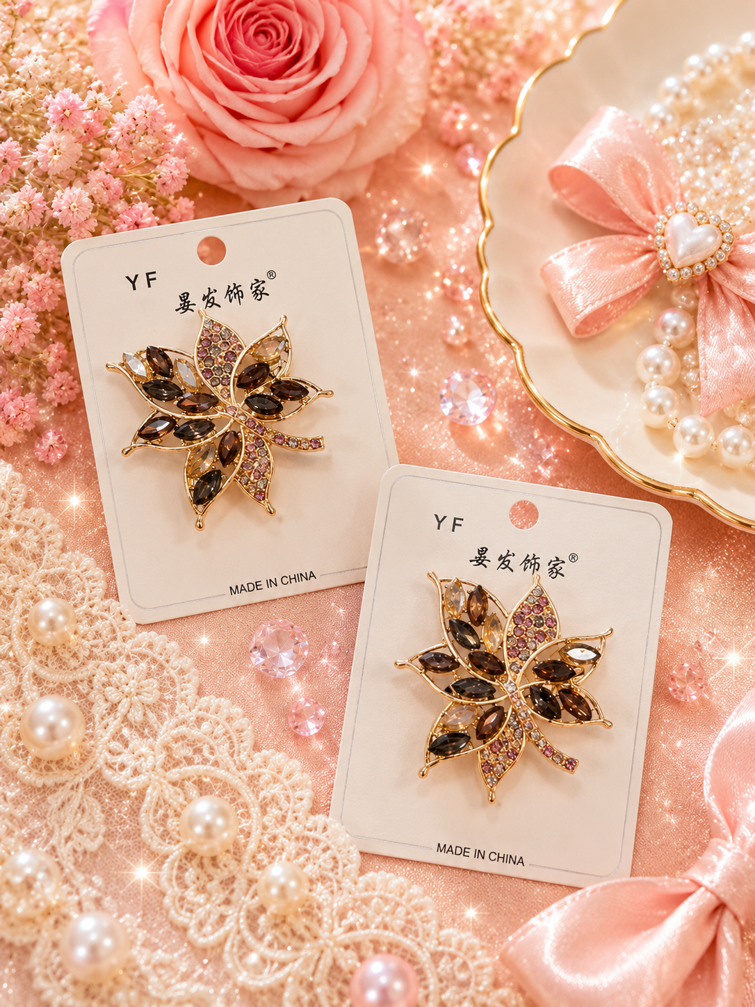 Premium Korean hair pin +saree pin ( pack of 6)
