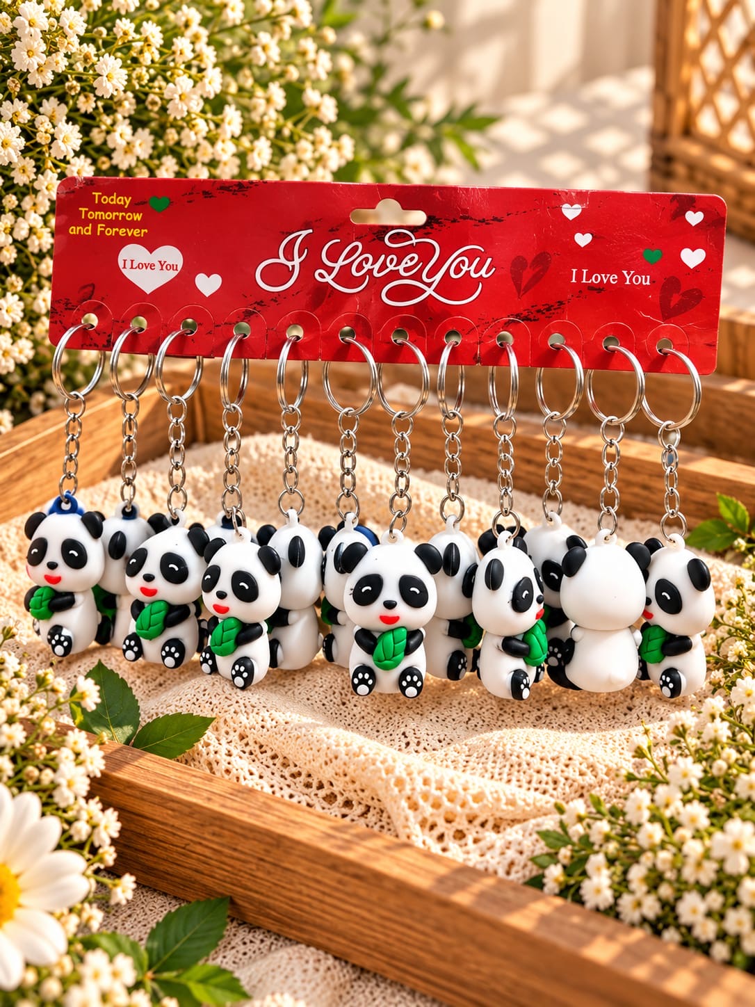 PVC rubber keychain (pack of 12)