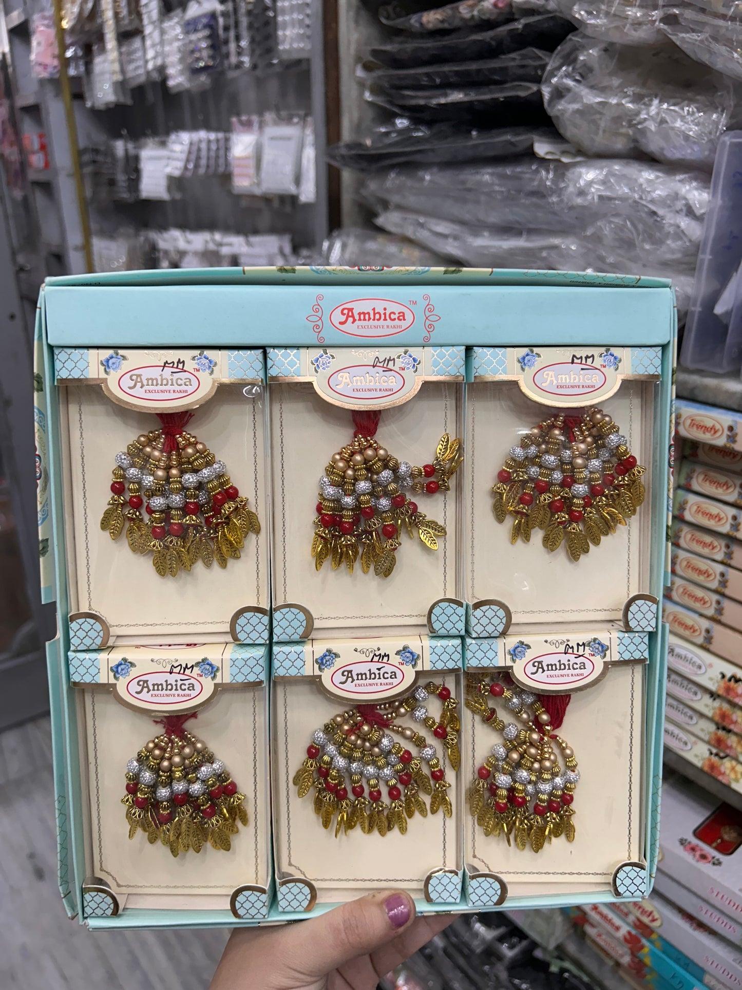 Premium lumba rakhi for bhabhi (pack of 12 lumba)