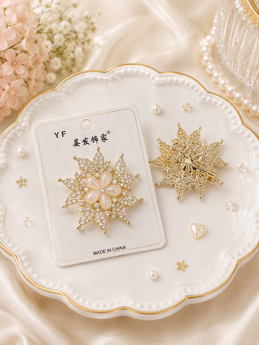 Premium Korean hair pin +saree pin ( pack of 6)