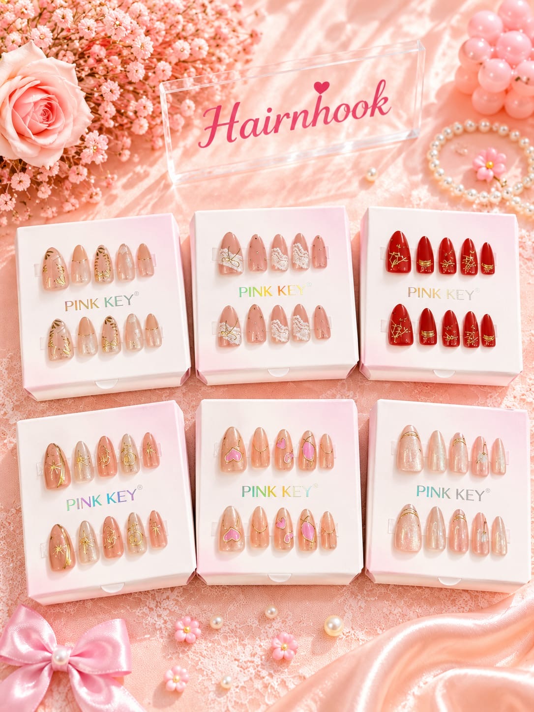 Premium press on nails (pack of 12 set)