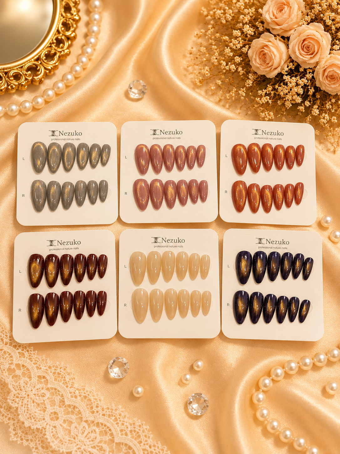 Premium press on nails ( pack of 12)